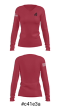 Leyton High School Basketball 97839125 Women's Long Sleeve V-neck Shirt - 20