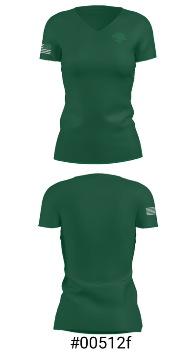 Westland High School Swimming 16127862 Women's Short Sleeve V-neck Shirt - 21