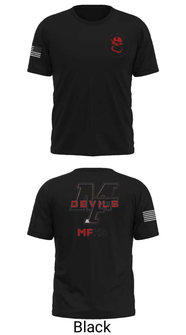 Short Sleeve Performance Shirt, Marion Franklin lady Red Devils, Women's Basketball, Teamtime, Team time, sublimation, custom sports apparel, team uniforms, spirit wear, spiritwear, sports uniforms, custom shirts, team store, custom team store, fundraiser sports, apparel fundraiser