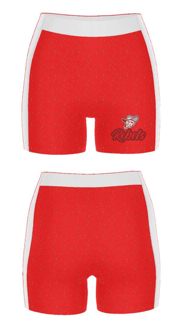 Women's Compression Shorts, Highland Middle School, Spirit Store, Teamtime, Team time, sublimation, custom sports apparel, team uniforms, spirit wear, spiritwear, sports uniforms, custom shirts, team store, custom team store, fundraiser sports, apparel fundraiser