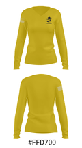 Tuscola High School Swimming 62615907 Women's Long Sleeve V-neck Shirt - 20