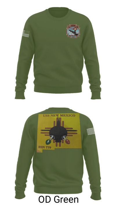 USS New Mexico 56487419 Crew Neck Sweatshirt - 26
