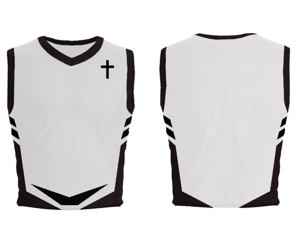 Mens Basketball Jersey, Believers, Men's Basketball, Teamtime, Team time, sublimation, custom sports apparel, team uniforms, spirit wear, spiritwear, sports uniforms, custom shirts, team store, custom team store, fundraiser sports, apparel fundraiser