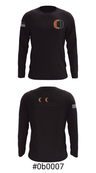 Long Sleeve Performance Shirt, Beatrice Hoops, Spirit Store, Teamtime, Team time, sublimation, custom sports apparel, team uniforms, spirit wear, spiritwear, sports uniforms, custom shirts, team store, custom team store, fundraiser sports, apparel fundraiser