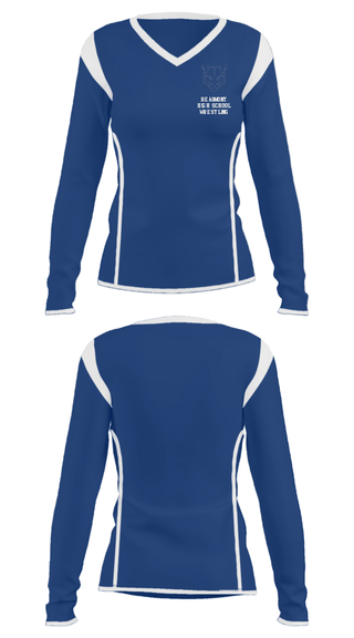 Women's Long Sleeve Vneck Shirt, Beaumont High School Wrestling, Wrestling, Teamtime, Team time, sublimation, custom sports apparel, team uniforms, spirit wear, spiritwear, sports uniforms, custom shirts, team store, custom team store, fundraiser sports, apparel fundraiser