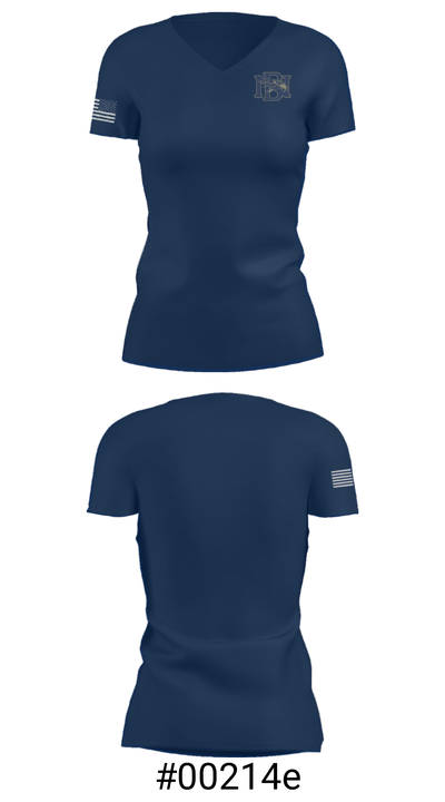 Del Norte High School Swimming 40770592 Women's Short Sleeve V-neck Shirt - 21