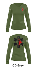 MEDICS 307th AEB 3679991 Women's Long Sleeve V-neck Shirt - 31