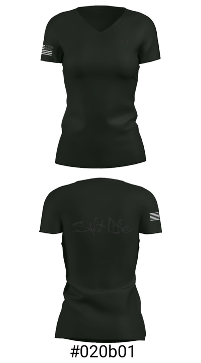 39-23U 51487466 Women's Short Sleeve V-neck Shirt - 4