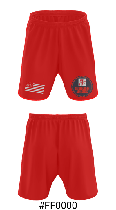 Bristol Senior High School Bowling 41863070 Athletic Shorts With Pockets - 15