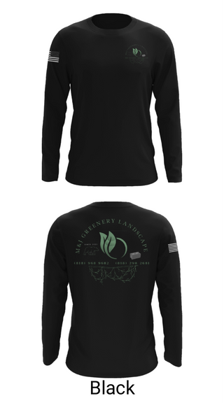 Long Sleeve Performance Shirt, M&J GREENERY LANDSCAPE, , Teamtime, Team time, sublimation, custom sports apparel, team uniforms, spirit wear, spiritwear, sports uniforms, custom shirts, team store, custom team store, fundraiser sports, apparel fundraiser