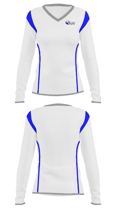 El Capitan Public School 89580630 Women's Long Sleeve V-neck Shirt - 33