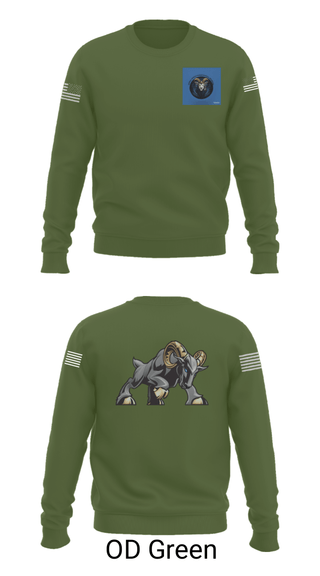 Crew Neck Sweatshirt, , Army, Teamtime, Team time, sublimation, custom sports apparel, team uniforms, spirit wear, spiritwear, sports uniforms, custom shirts, team store, custom team store, fundraiser sports, apparel fundraiser