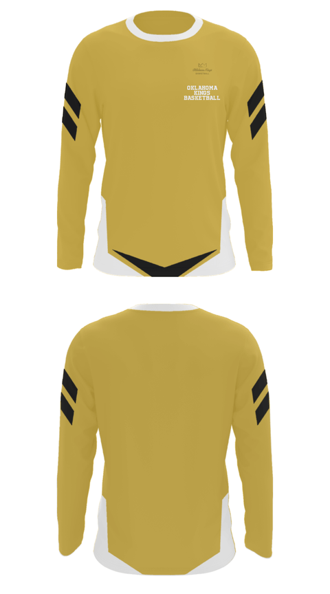 Long Sleeve Performance Shirt, Oklahoma Kings Basketball, Men's Basketball, Teamtime, Team time, sublimation, custom sports apparel, team uniforms, spirit wear, spiritwear, sports uniforms, custom shirts, team store, custom team store, fundraiser sports, apparel fundraiser