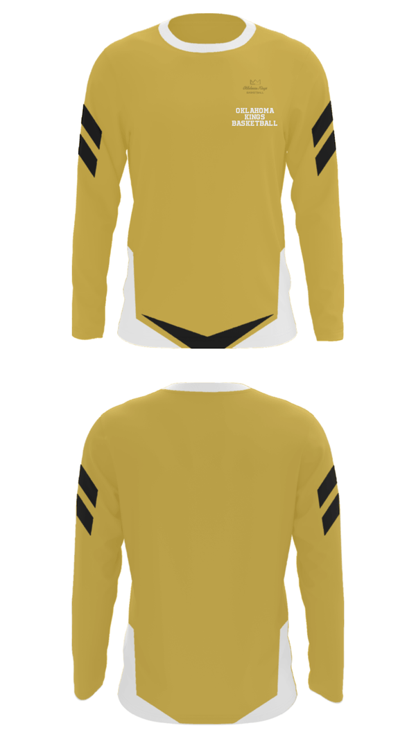 Long Sleeve Performance Shirt, Oklahoma Kings Basketball, Men's Basketball, Teamtime, Team time, sublimation, custom sports apparel, team uniforms, spirit wear, spiritwear, sports uniforms, custom shirts, team store, custom team store, fundraiser sports, apparel fundraiser
