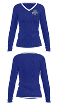 High Tech High - North County Basketball 18767070 Women's Long Sleeve V-neck Shirt - 35