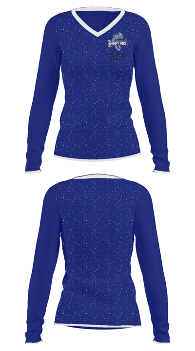High Tech High - North County Basketball 18767070 Women's Long Sleeve V-neck Shirt - 35