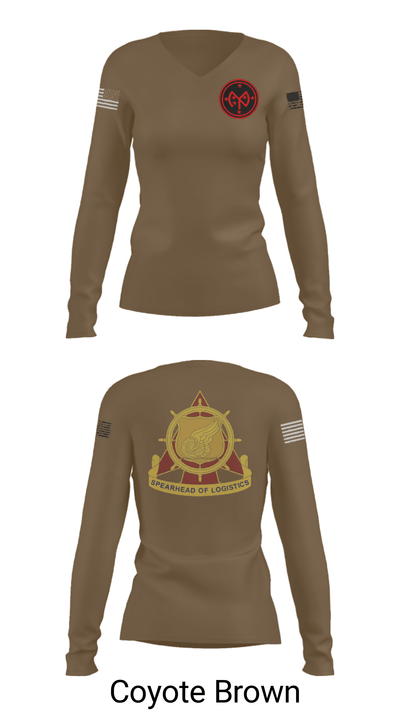 E co 427th 31919376 Women's Long Sleeve V-neck Shirt - 15