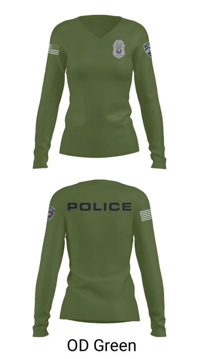 Nolensville Police Dept 20889239 Women's Long Sleeve V-neck Shirt - 31