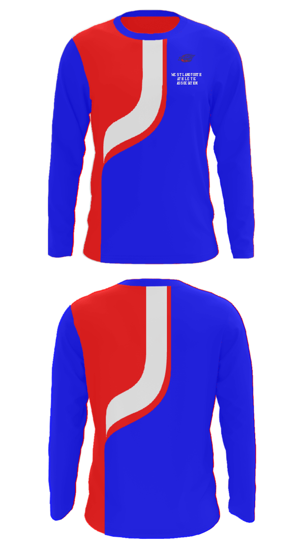 Long Sleeve Performance Shirt, Westland Youth Athletic Association, Spirit Store, Teamtime, Team time, sublimation, custom sports apparel, team uniforms, spirit wear, spiritwear, sports uniforms, custom shirts, team store, custom team store, fundraiser sports, apparel fundraiser