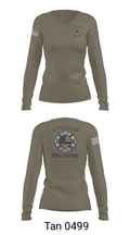 Littleville Fire & Rescue 55821755 Women's Long Sleeve V-neck Shirt - 39