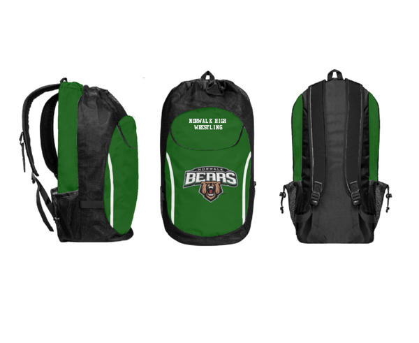 Gear Bag, Norwalk High Wrestling, Wrestling, Teamtime, Team time, sublimation, custom sports apparel, team uniforms, spirit wear, spiritwear, sports uniforms, custom shirts, team store, custom team store, fundraiser sports, apparel fundraiser