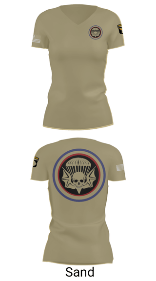 Women's Short Sleeve Vneck Shirt, , Army, Teamtime, Team time, sublimation, custom sports apparel, team uniforms, spirit wear, spiritwear, sports uniforms, custom shirts, team store, custom team store, fundraiser sports, apparel fundraiser
