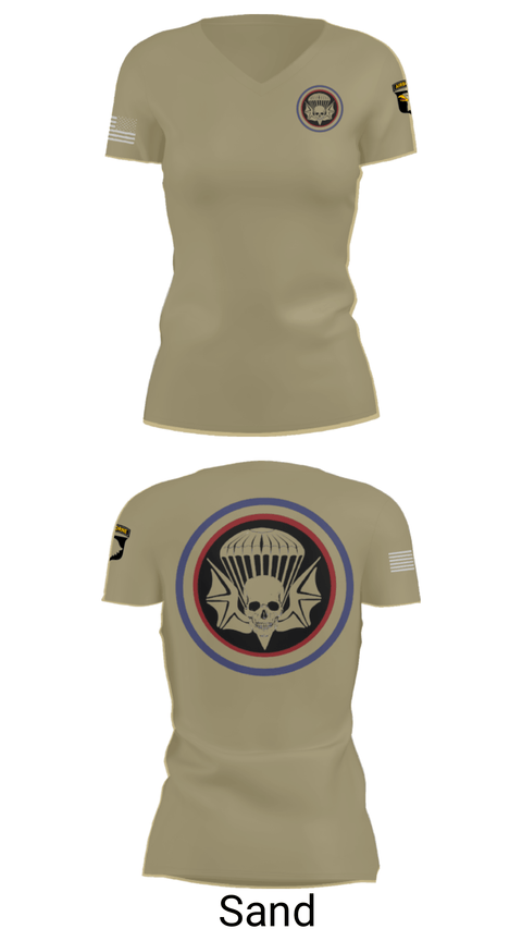 Women's Short Sleeve Vneck Shirt, , Army, Teamtime, Team time, sublimation, custom sports apparel, team uniforms, spirit wear, spiritwear, sports uniforms, custom shirts, team store, custom team store, fundraiser sports, apparel fundraiser