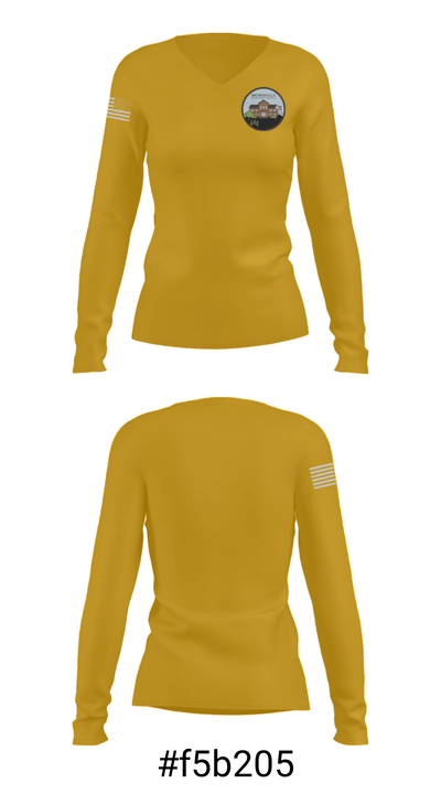 Brownsville Preparatory Institute 8022395 Women's Long Sleeve V-neck Shirt - 20
