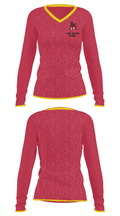 Fort Benton School 2237534 Women's Long Sleeve V-neck Shirt - 33