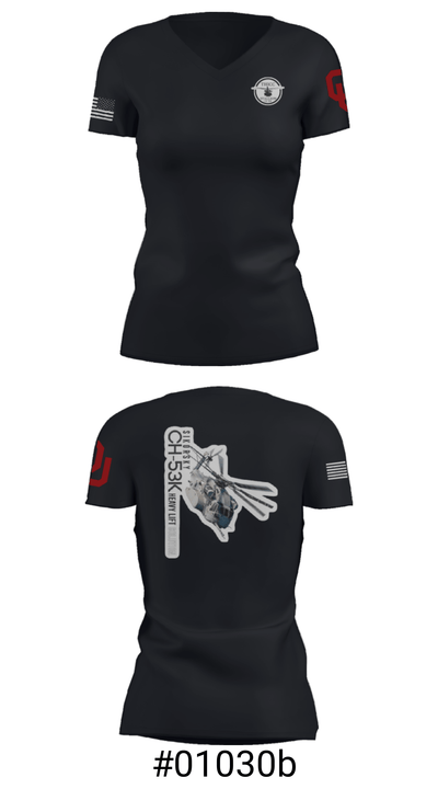 CH-53 14570002 Women's Short Sleeve V-neck Shirt - 4