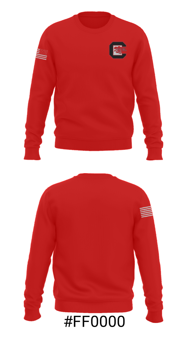 Crew Neck Sweatshirt, Cocke County High School Wrestling, Wrestling, Teamtime, Team time, sublimation, custom sports apparel, team uniforms, spirit wear, spiritwear, sports uniforms, custom shirts, team store, custom team store, fundraiser sports, apparel fundraiser