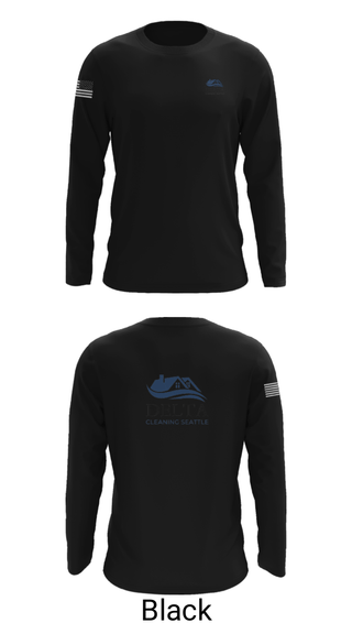 Long Sleeve Performance Shirt, Delta cleaning LLC, , Teamtime, Team time, sublimation, custom sports apparel, team uniforms, spirit wear, spiritwear, sports uniforms, custom shirts, team store, custom team store, fundraiser sports, apparel fundraiser
