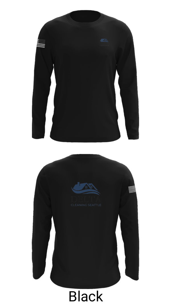 Long Sleeve Performance Shirt, Delta cleaning LLC, , Teamtime, Team time, sublimation, custom sports apparel, team uniforms, spirit wear, spiritwear, sports uniforms, custom shirts, team store, custom team store, fundraiser sports, apparel fundraiser