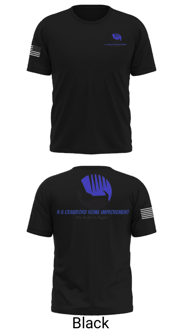 Short Sleeve Performance Shirt, NA Crawford Home Improvement, , Teamtime, Team time, sublimation, custom sports apparel, team uniforms, spirit wear, spiritwear, sports uniforms, custom shirts, team store, custom team store, fundraiser sports, apparel fundraiser