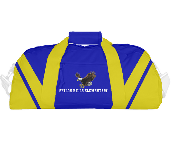 Duffle Bag, Shiloh Hills Elementary, Spirit Store, Teamtime, Team time, sublimation, custom sports apparel, team uniforms, spirit wear, spiritwear, sports uniforms, custom shirts, team store, custom team store, fundraiser sports, apparel fundraiser