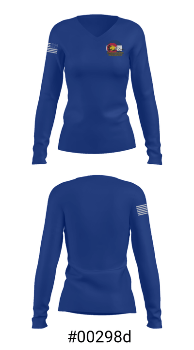 Colorado National Guard Biathlon Team 24779519 Women's Long Sleeve V-neck Shirt - 7