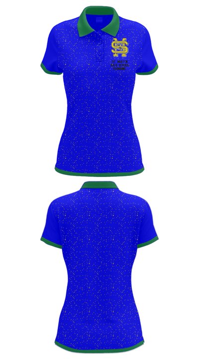 St Martin High School Swimming 70383314 Women's Short Sleeve Performance Polo  - 30