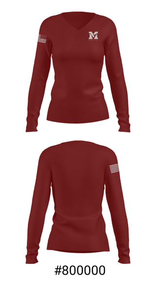 Women's Long Sleeve Vneck Shirt, Mount Vernon High School Wrestling, Wrestling, Teamtime, Team time, sublimation, custom sports apparel, team uniforms, spirit wear, spiritwear, sports uniforms, custom shirts, team store, custom team store, fundraiser sports, apparel fundraiser