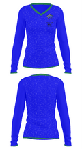 White Pine Middle School 62485640 Women's Long Sleeve V-neck Shirt - 33