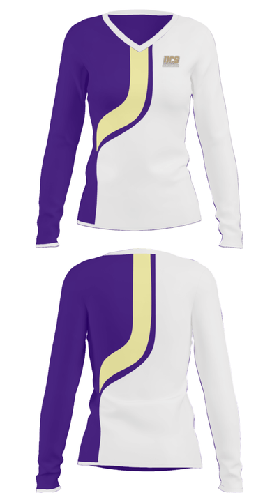 Union County Elementary School 1450124 Women's Long Sleeve V-neck Shirt - 35