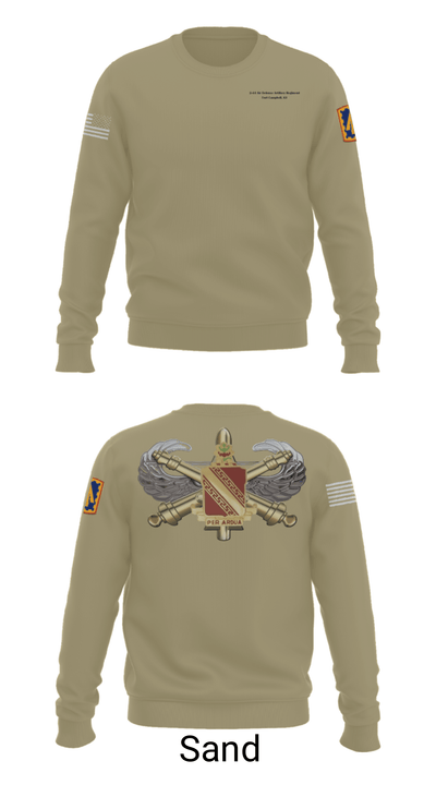 2-44 Air Defense Artillery Regiment 13491150 Crew Neck Sweatshirt - 42