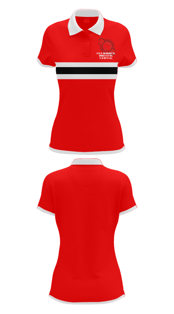Short Sleeve Performance Polo, Schrum Memorial Middle School Basketball, Men's Basketball, Teamtime, Team time, sublimation, custom sports apparel, team uniforms, spirit wear, spiritwear, sports uniforms, custom shirts, team store, custom team store, fundraiser sports, apparel fundraiser