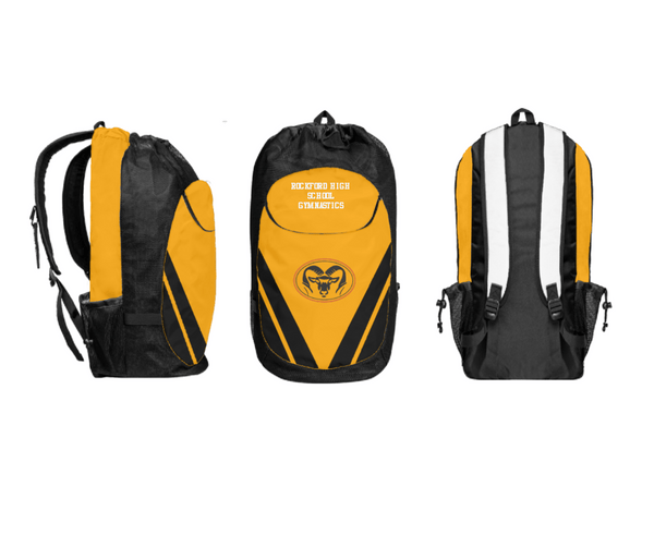 Gear Bag, Rockford High School Gymnastics, Spirit Store, Teamtime, Team time, sublimation, custom sports apparel, team uniforms, spirit wear, spiritwear, sports uniforms, custom shirts, team store, custom team store, fundraiser sports, apparel fundraiser