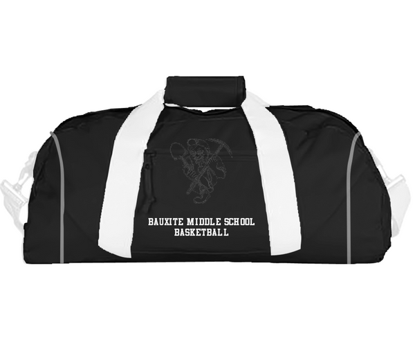 Duffle Bag, Bauxite Middle School Basketball, Men's Basketball, Teamtime, Team time, sublimation, custom sports apparel, team uniforms, spirit wear, spiritwear, sports uniforms, custom shirts, team store, custom team store, fundraiser sports, apparel fundraiser