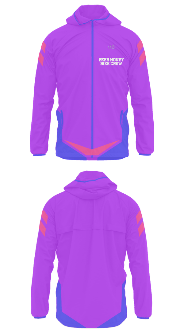 Windbreaker, Beer Money Bike Crew, Cycling, Teamtime, Team time, sublimation, custom sports apparel, team uniforms, spirit wear, spiritwear, sports uniforms, custom shirts, team store, custom team store, fundraiser sports, apparel fundraiser