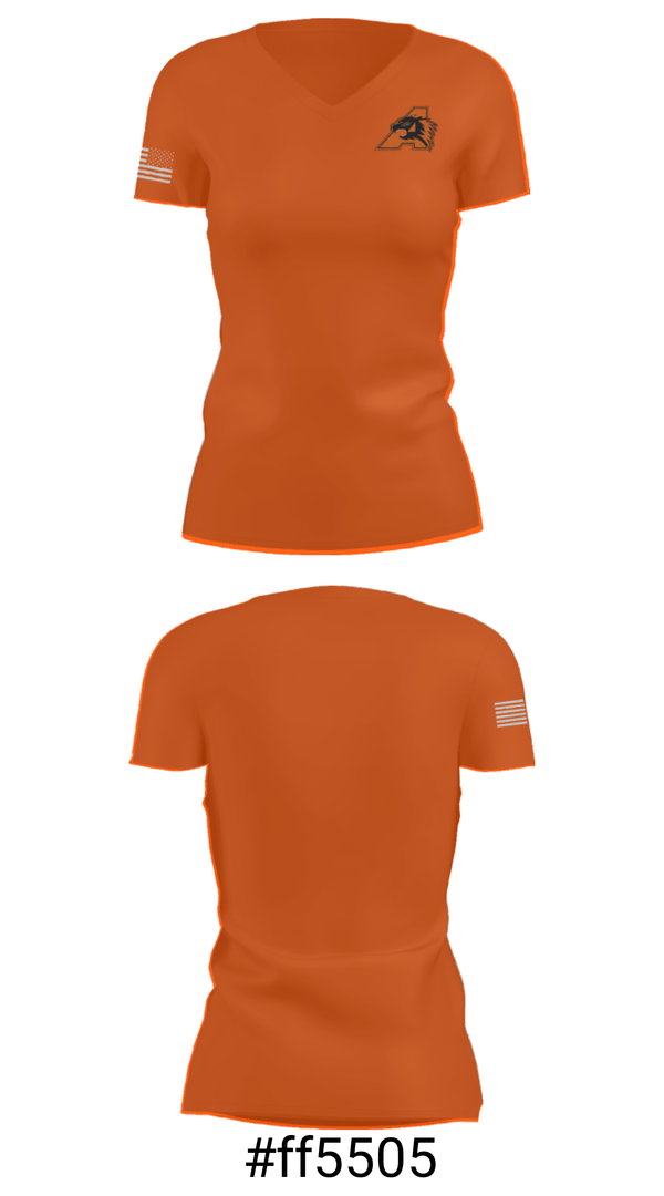 Women's Short Sleeve Vneck Shirt, Aledo Youth Football And Cheer Association, Football, Teamtime, Team time, sublimation, custom sports apparel, team uniforms, spirit wear, spiritwear, sports uniforms, custom shirts, team store, custom team store, fundraiser sports, apparel fundraiser