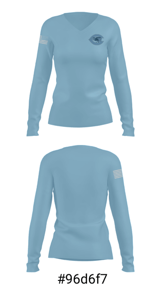 Women's Long Sleeve Vneck Shirt, Chanute High School Basketball, Women's Basketball, Teamtime, Team time, sublimation, custom sports apparel, team uniforms, spirit wear, spiritwear, sports uniforms, custom shirts, team store, custom team store, fundraiser sports, apparel fundraiser
