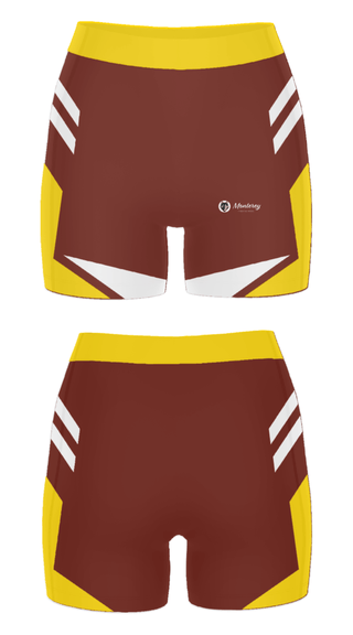 Women's Compression Shorts, Monterey High School, Spirit Store, Teamtime, Team time, sublimation, custom sports apparel, team uniforms, spirit wear, spiritwear, sports uniforms, custom shirts, team store, custom team store, fundraiser sports, apparel fundraiser