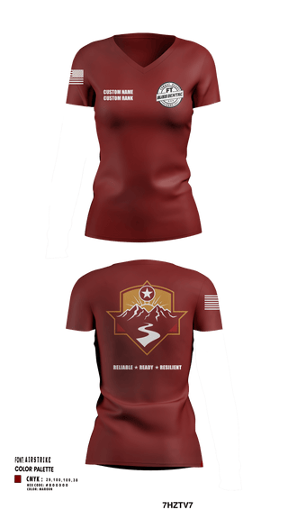 Women's Short Sleeve Vneck Shirt, Fort Bliss DENTAC, Army, Teamtime, Team time, sublimation, custom sports apparel, team uniforms, spirit wear, spiritwear, sports uniforms, custom shirts, team store, custom team store, fundraiser sports, apparel fundraiser