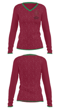 Carolina Christian School (High School) Basketball 22798824 Women's Long Sleeve V-neck Shirt - 34